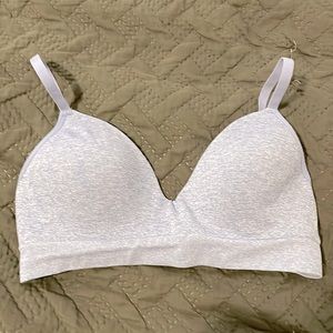 ThirdLove Form Seamless V-Neck Wireless Bra, blue/gray